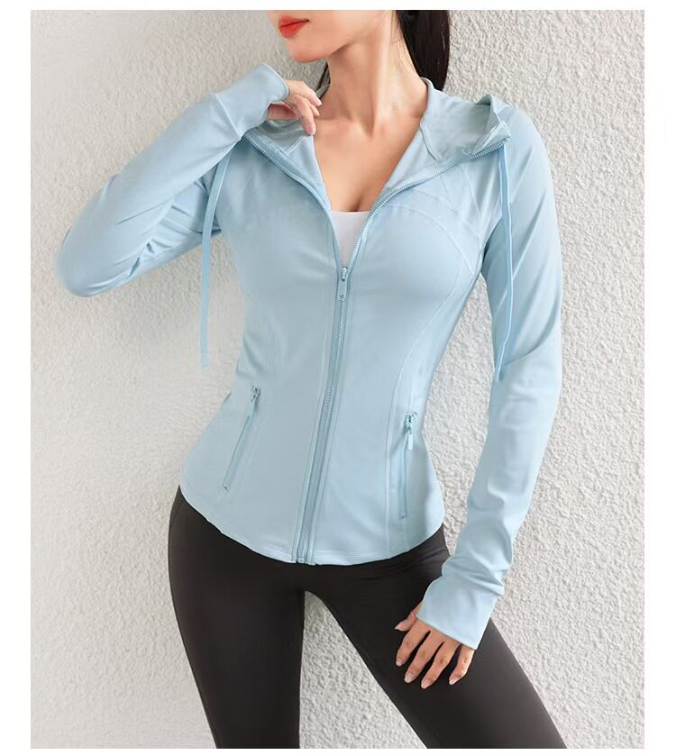 Yoga Fitness Jacket - Women's Long-Sleeved Yoga Wear Jacket Slimming