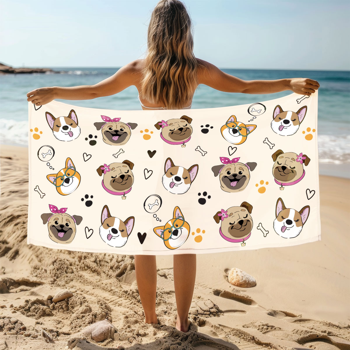 Yoga Fitness Machine - 1PC Cute Puppy Dog Heart Bone