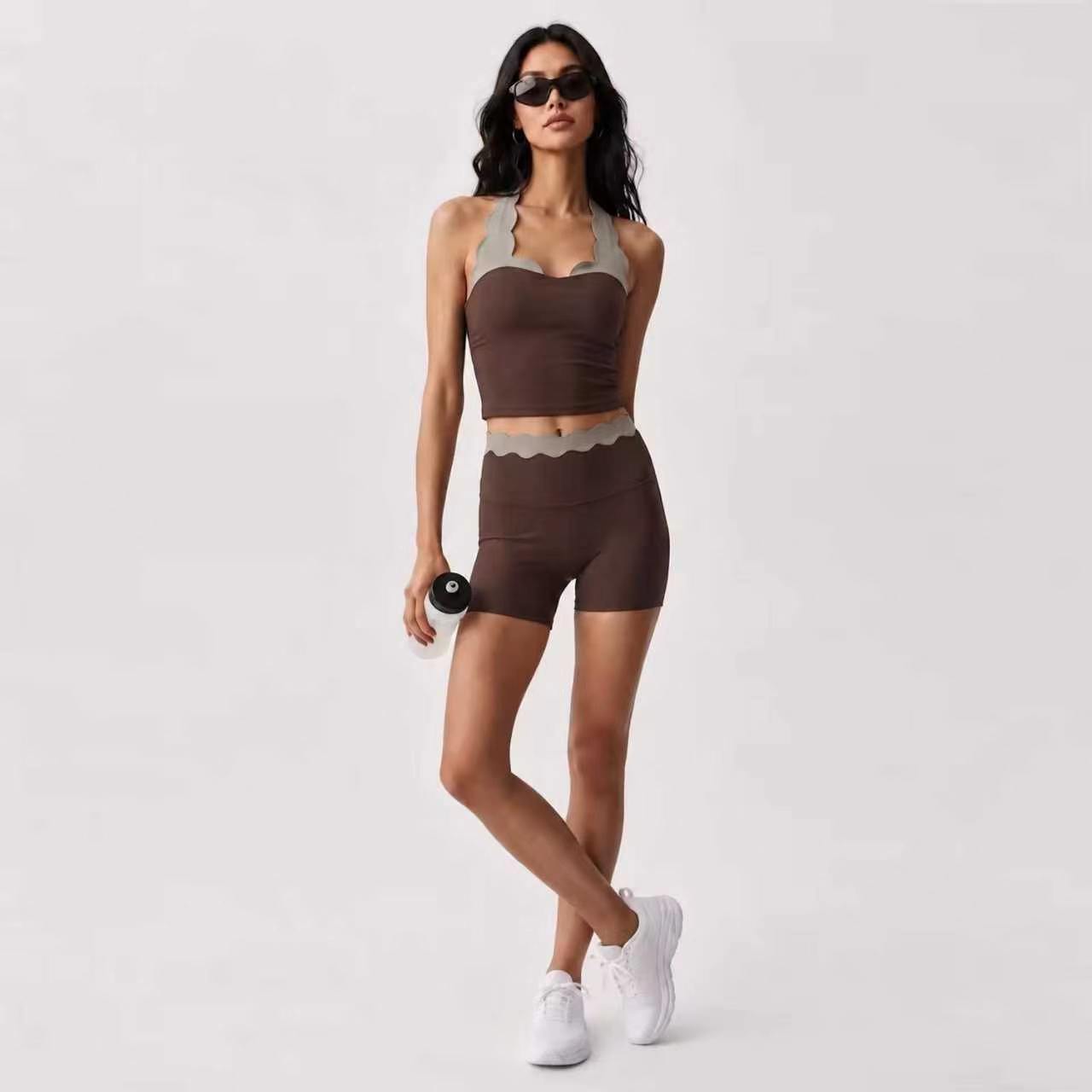 Women 2‑Piece Yoga Outfit Two‑ - đánh giá và giá Yoga Fitness Set