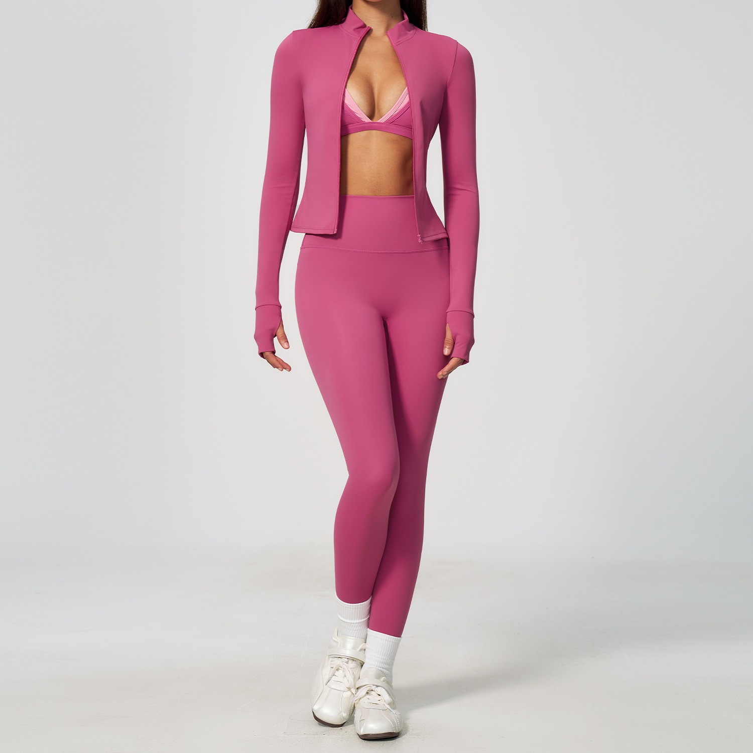 3PCS Yoga Sets Women Tracksuit - đánh giá và giá Yoga Fitness Jacket