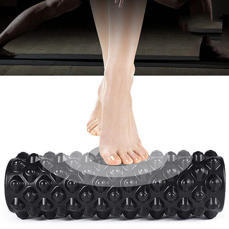 1Pc 45cm Textured Foam Roller  - đánh giá và giá Yoga Fitness Roller