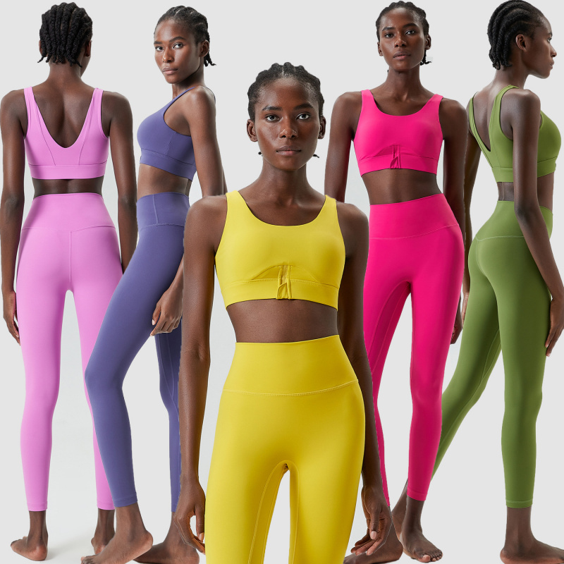 Two Pieces Set Zipper Yoga Spo - đánh giá và giá Yoga Fitness Set