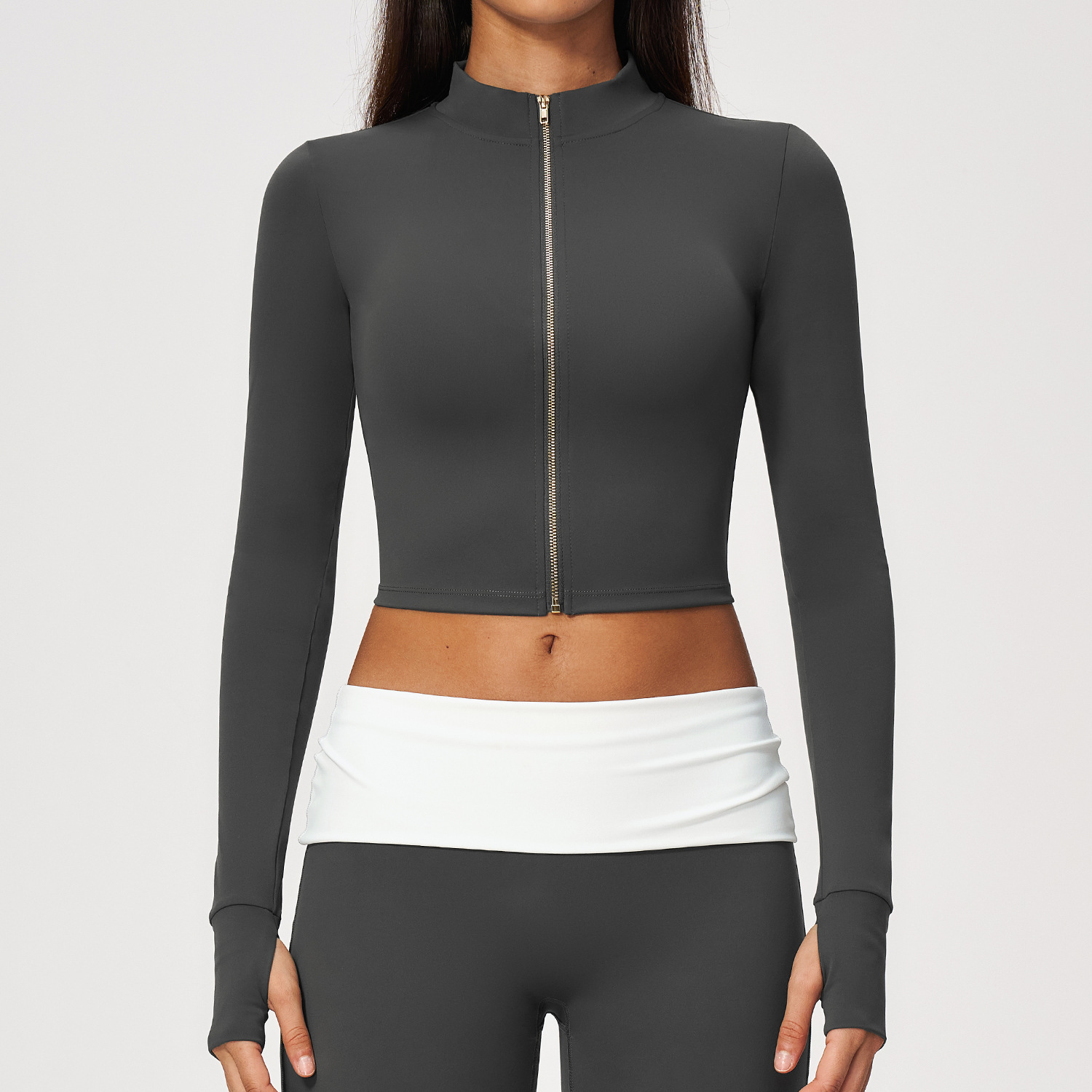 Long Sleeve Yoga Jacket Cloud  - đánh giá và giá Yoga Fitness Jacket