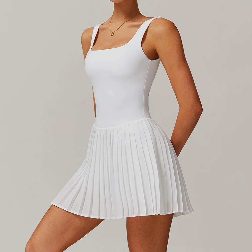 Yoga Set Naked Tennis Dress Wo - đánh giá và giá Yoga Fitness Dress