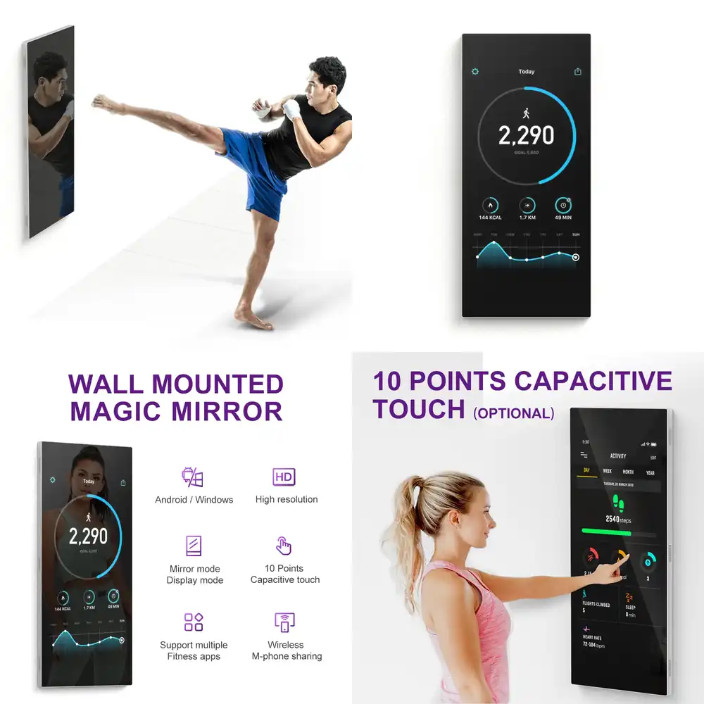 Wall Mounted Interactive Mirro - đánh giá và giá Yoga For Fitness App