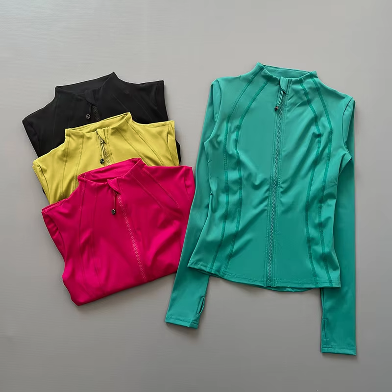 Women Full Zip Long Sleeve Ath - đánh giá và giá Yoga Fitness Jacket